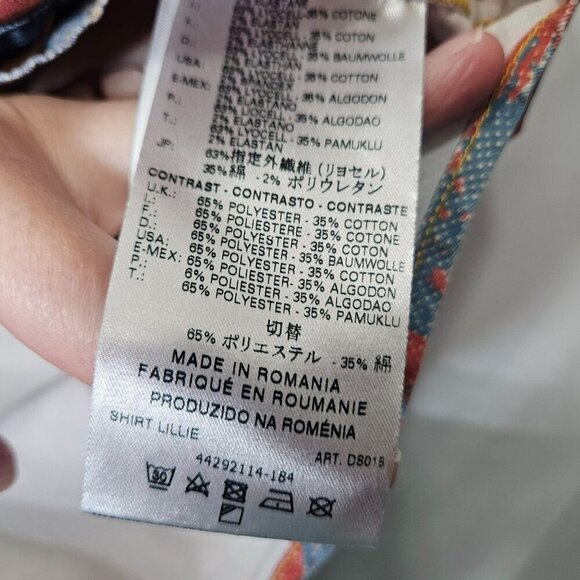 Vivienne Westwood‎ Anglomania Denim Shirt M Western Rodeo Artsy Art you Wear - Picture 4 of 13